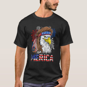 Camiseta Merica Eagle Mulle American Flag Usa Men 4th Of Ju