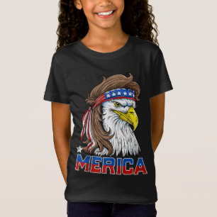 Camiseta Merica Eagle Mullet 4 de julho Homens Mulheres Ame