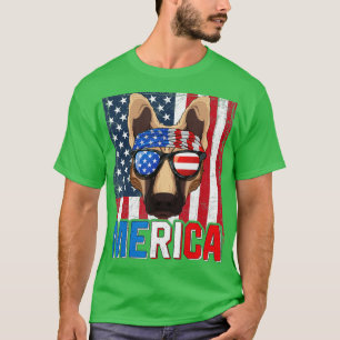 Camiseta Merica German Shepher Dog 4 de julho Presente Amer