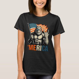 Camiseta ‘merica Gorilla Flag Sungles Funny Patriotic