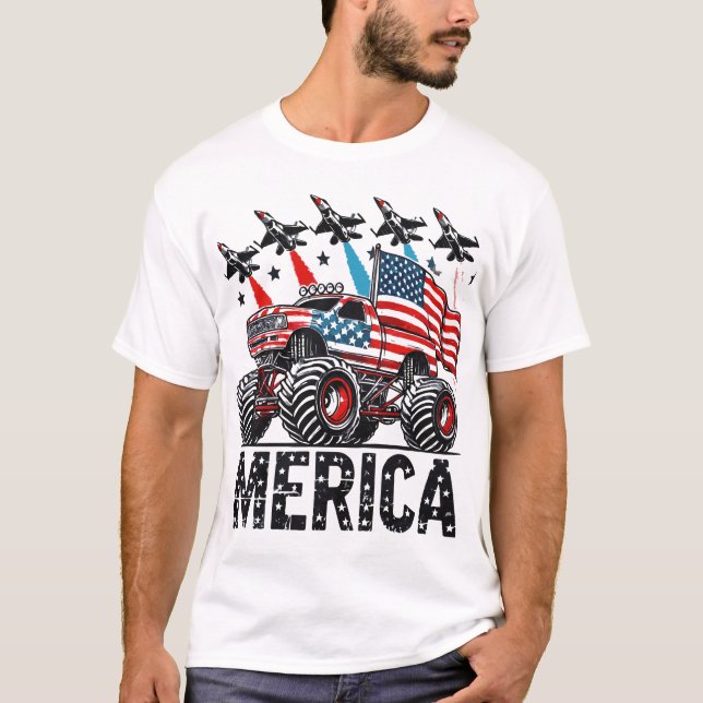 Camiseta Merica Monster Truck (Frente)