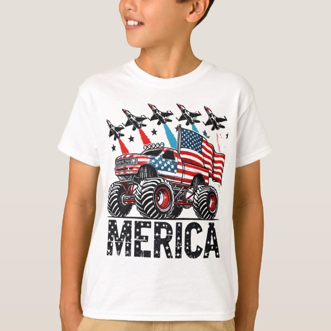Camiseta Merica Monster Truck (Frente)