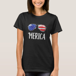 Camiseta Merica Sunvidles 4 de julho Merica Sunglass Men W