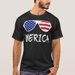 Camiseta Merica Sunvidles Patriótico Quarto de Julho Prese