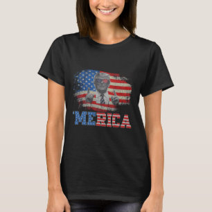 Camiseta Merica Trump Happy 4 De Julho Bandeira Americana T