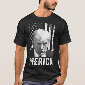 Camiseta Merica Trump Happy 4 De Julho Bandeira Americana T