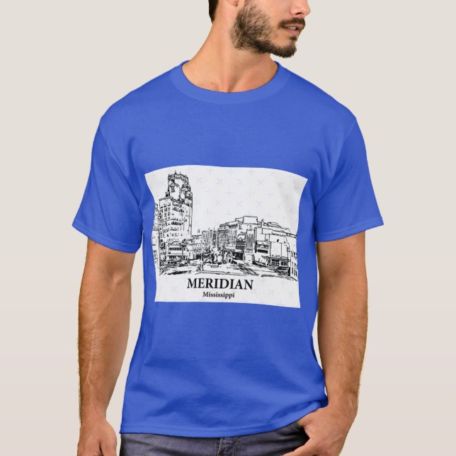 Camiseta Meridian Mississippi 2 (Frente)
