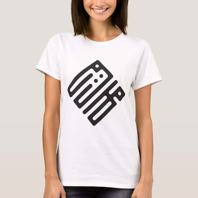 Camiseta Meriem – Arabic Kufi Calligraphy Women’s T-Shirt (Frente)