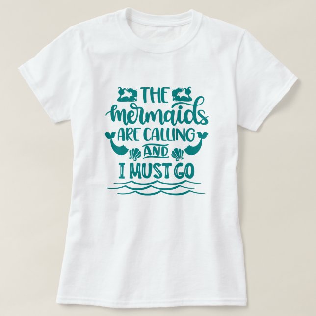 Camiseta Mermaid Beach | As Sereias Chamam (Frente do Design)