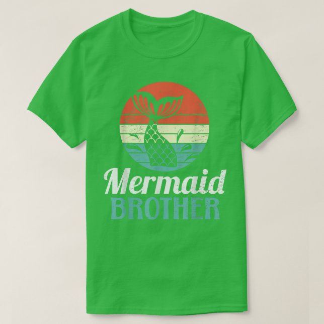 Camiseta Mermaid Brother for a Mermaid Bride T-Shirt (Frente do Design)