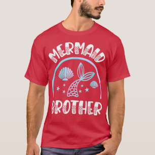 Camiseta Mermaid Brother para uma Sereia Bride 385