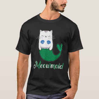 Camiseta Mermaid Ca Meowmaid Cat Lover Magical Purrmaid Gif