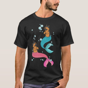Camiseta Mermaid Dog Merdog German shepherd