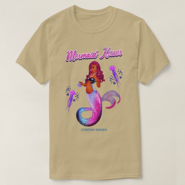 Camiseta Mermaid Kisses (Frente do Design)