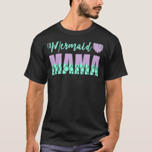 Camiseta Mermaid Mama Girls Womens Cute