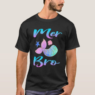 Camiseta Mermaid Merbro Mer Bro para Irmão Matando Família