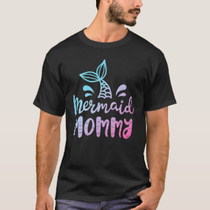 Camiseta Mermaid Mommy Women Mom Mama Family Matching Birt