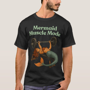 Camiseta Mermaid Muscle Mode - Treino de Academia