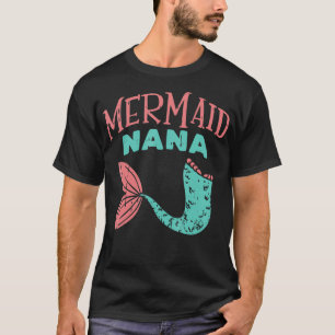 Camiseta Mermaid Nana Fish Tail Nanny Family Security Match