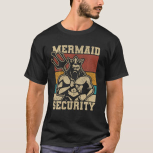 Camiseta Mermaid Security Bday Figurume Merman Aniversário