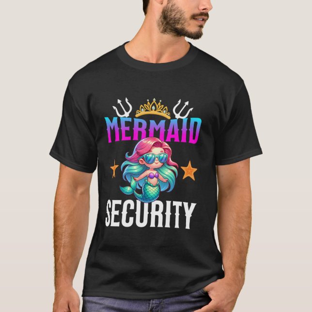 Camiseta Mermaid Security Ghost Pumpkin Halloween Figurume  (Frente)