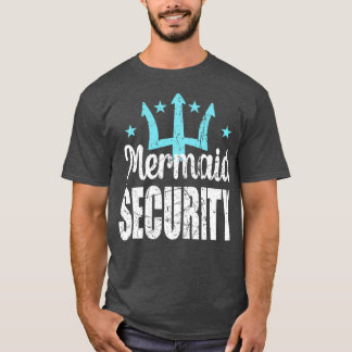 Camiseta Mermaid Security Merdad Mermen Mermaid Pai Birthda