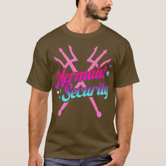 Camiseta Mermaid Security Ocean Party for Women and Girls
