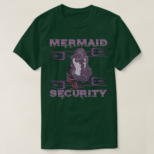 Camiseta Mermaid Security purple (Frente do Design)