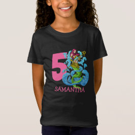 Camiseta Mermaid Warrior - 5 de aniversário T-Shirt