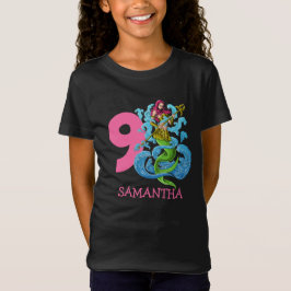 Camiseta Mermaid Warrior 9º aniversário T Shirt