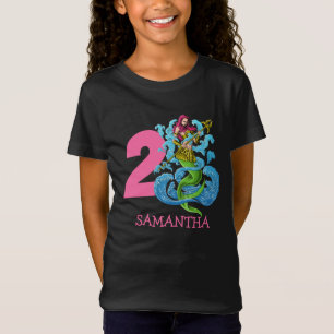 Camiseta Mermaid Warrior segundo aniversário T-Shirt