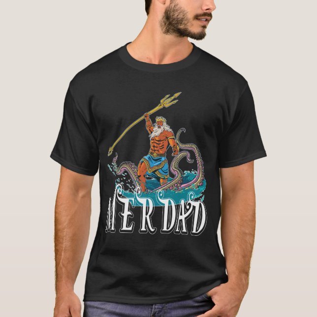 Camiseta Merman Merdad Mermaid Pai (Frente)