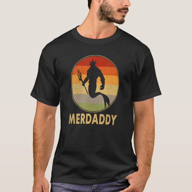 Camiseta Merman Mermaid Pai Fish Padre (Frente)