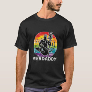Camiseta Merman Mermaid Pai Fish Padre