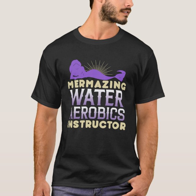Camiseta Mermazing Water Aerobics Instructor Fitness Expert (Frente)