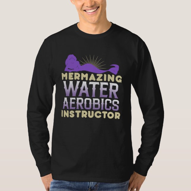 Camiseta Mermazing Water Aerobics Instructor Fitness Expert (Frente)
