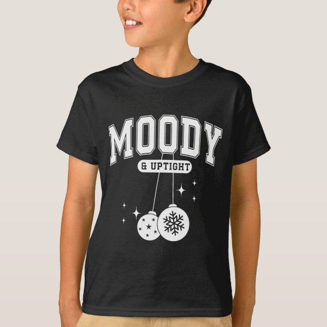 Camiseta Merry &amp; Bright Moody &amp; Uptight Matching Co (Frente)