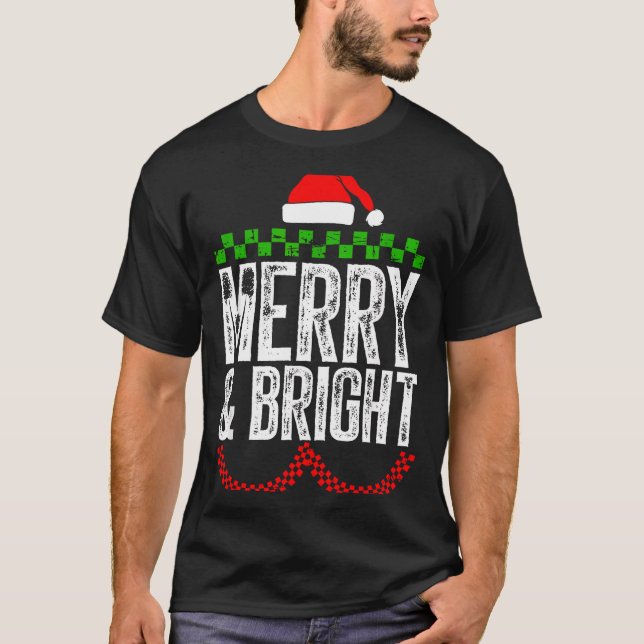 Camiseta Merry &amp; Bright Moody &amp; Uptight Matching Co (Frente)