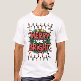 Camiseta Merry and Bright Christmas T-Shirt