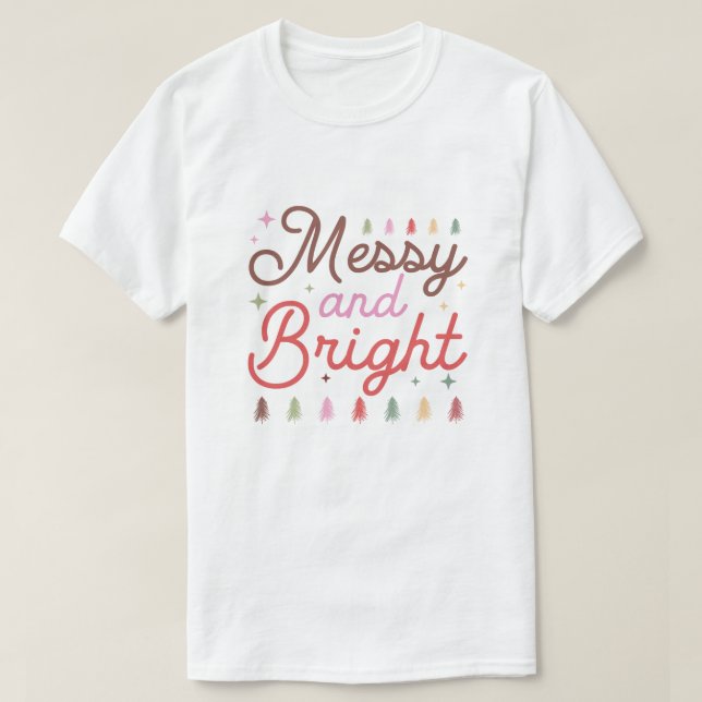 Camiseta Merry and Bright tshirt (Frente do Design)