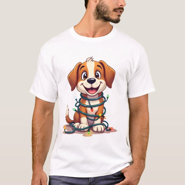 Camiseta Merry Beagle Lights (Frente)
