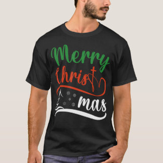 Camiseta Merry Christ Mas Christian Christmas Jesus Christm