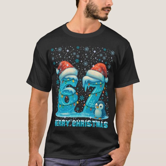 Camiseta Merry Christmas 67 Frozen Numbers (Frente)