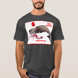 Camiseta Merry Christmas and happy new year sperm whale for