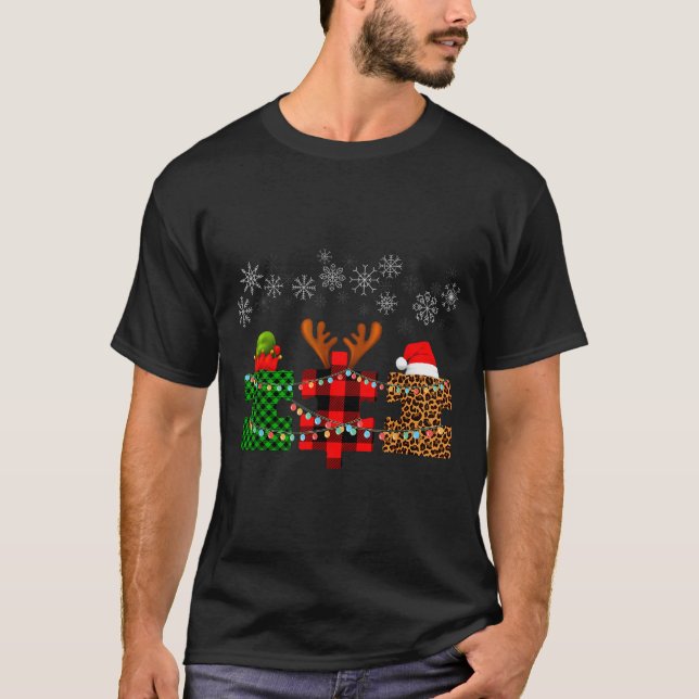 Camiseta Merry Christmas And Snowflakes Autism Merry Christ (Frente)