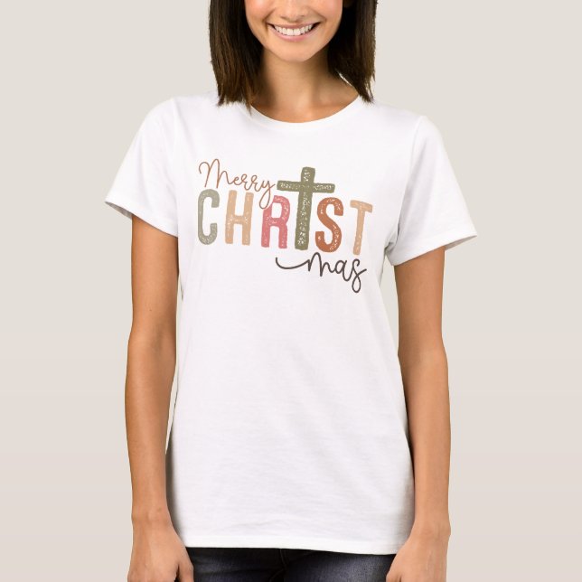 Camiseta Merry Christmas Christian T-Shirt (Frente)