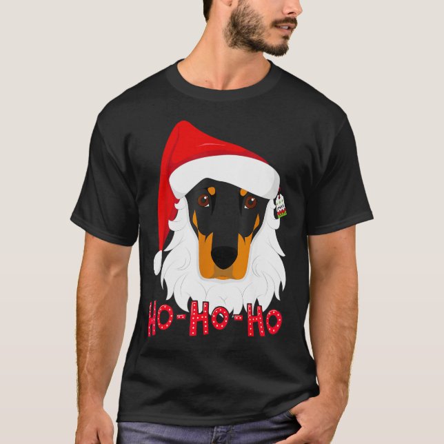 Camiseta Merry Christmas Doberman Dog Tshir Xmast  (Frente)