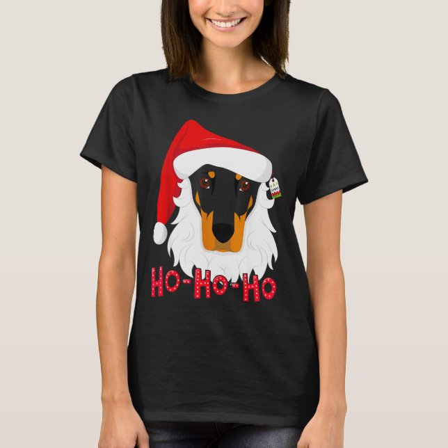 Camiseta Merry Christmas Doberman Dog Tshir Xmast  (Frente)