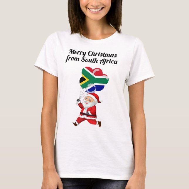 Camiseta Merry Christmas from South Africa (Frente)