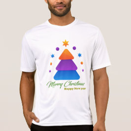 Camiseta Merry Christmas Happy New Year Men’s Sport-Tek Com